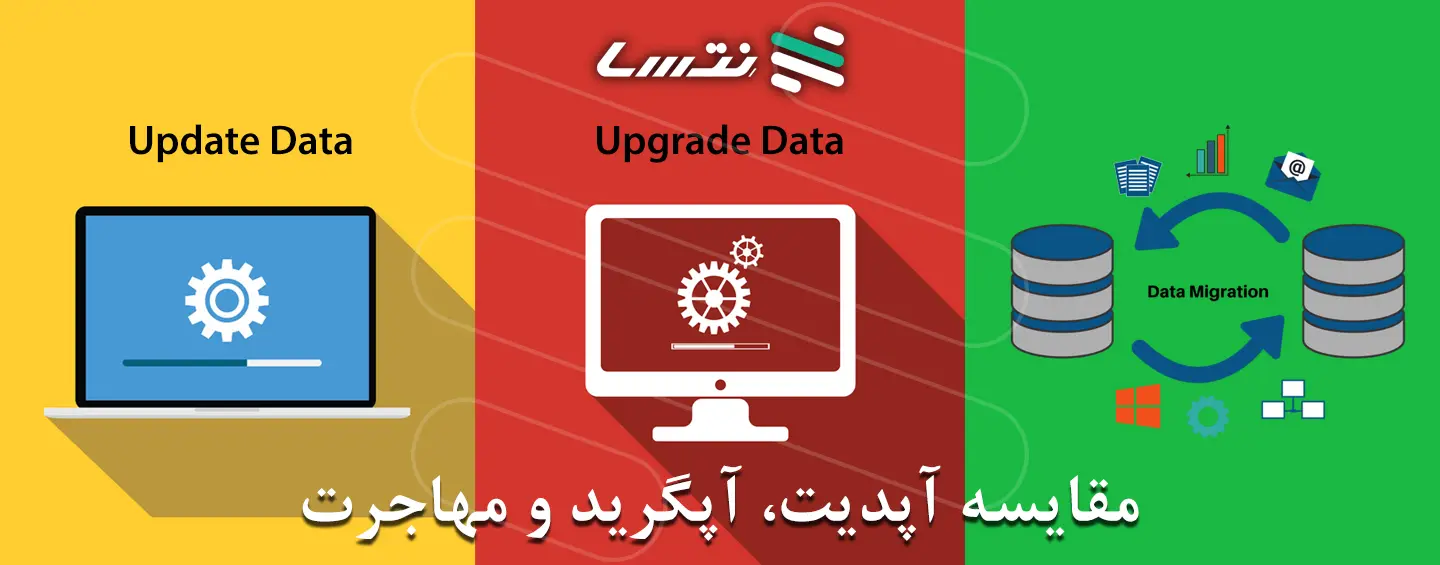 بررسی تفاوت های Update و Upgrade و Migration اطلاعات | نِتسا